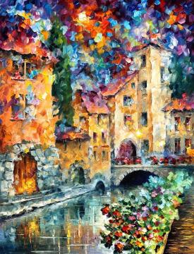 The window to the past Artwork by Leonid Afremov