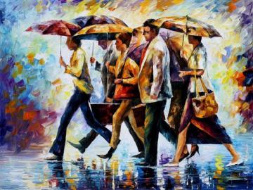 Today i forgot my umbrella Artwork by Leonid Afremov