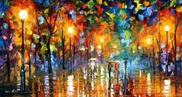 Unexpected Meeting Artwork by Leonid Afremov