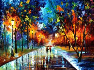 Winter park Artwork by Leonid Afremov