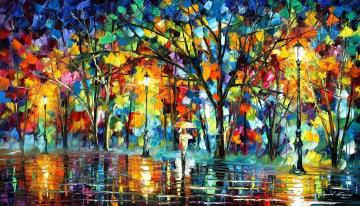 Lonely Walk Artwork by Leonid Afremov