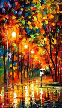Long Alley Artwork by Leonid Afremov