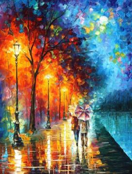 Love by the lake Artwork by Leonid Afremov