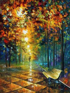 Misty Park Artwork by Leonid Afremov