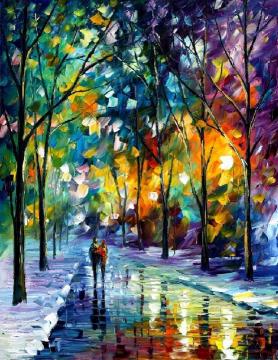Night colors Artwork by Leonid Afremov