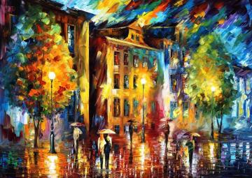 Night enigma Artwork by Leonid Afremov