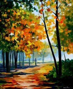 Noon in the forest Artwork by Leonid Afremov