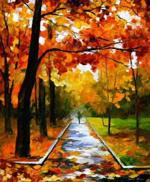 November park Artwork by Leonid Afremov