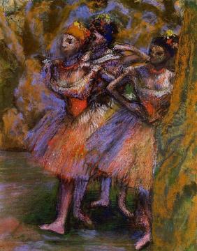 Three Dancers Artwork by Edgar Degas