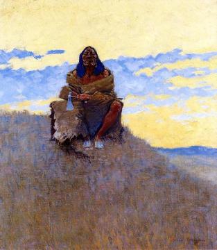 When His Heart is Bad Artwork by Frederic Remington