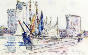 The Port of La Rochelle Artwork by Paul Signac