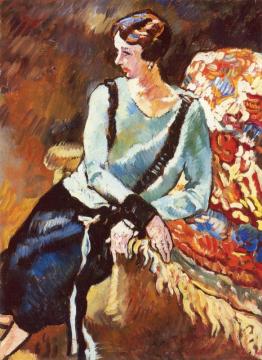Portrait Of A Woman Artwork by Louis Valtat