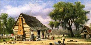 Cabin Scene Artwork by William Aiken Walker