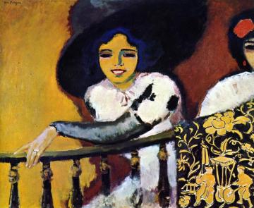 Woman At The Balustrade Artwork by Kees Van Dongen