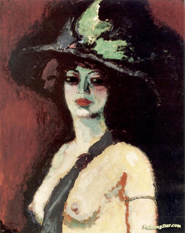 Woman In A Large Hat Artwork by Kees Van Dongen