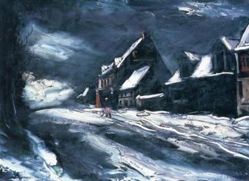 Winter Landscape Artwork by Maurice De Vlaminck
