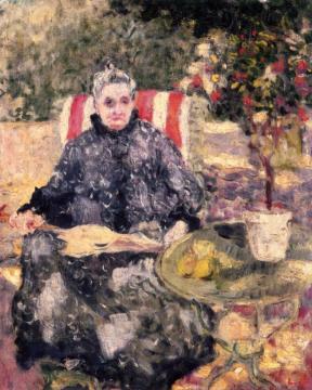 Woman In The Garden Artwork by Louis Valtat