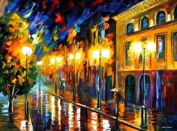 Fascination of the night Artwork by Leonid Afremov