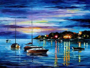 Mystery of the night Artwork by Leonid Afremov