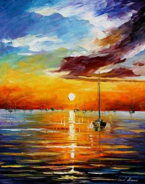 Resting with the sun Artwork by Leonid Afremov