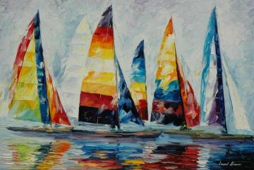 Royal regatta Artwork by Leonid Afremov