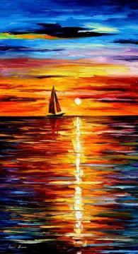 Sea reflections Artwork by Leonid Afremov
