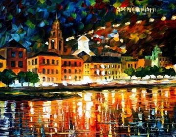 Shore of the st. petersburg Artwork by Leonid Afremov