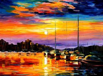 Sicily - messina Artwork by Leonid Afremov