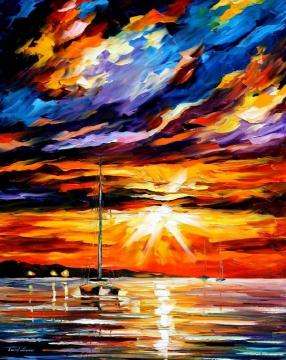 Sunset Melody Artwork by Leonid Afremov
