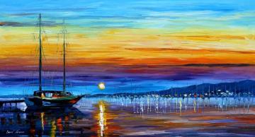 Sunset Over Eternity Artwork by Leonid Afremov