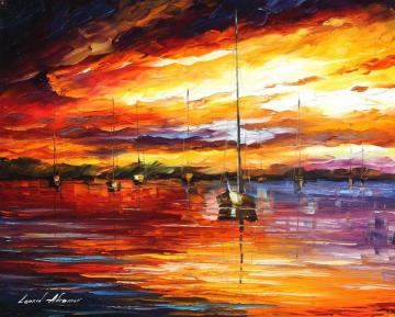 The shores of cancun Artwork by Leonid Afremov