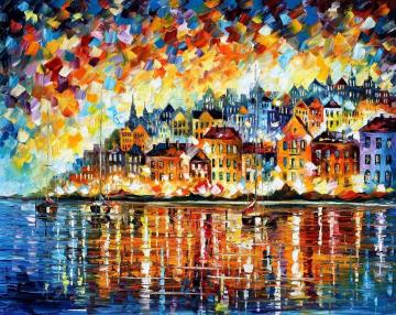 Town Artwork by Leonid Afremov