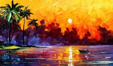 Tulum Artwork by Leonid Afremov