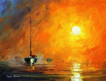 Yellow fog Artwork by Leonid Afremov