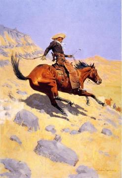 The Cowboy Artwork by Frederic Remington
