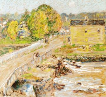 Cos Cob Artwork by Frederick Childe Hassam