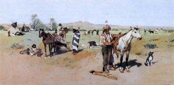 Indian Encampment Artwork by Henry F. Farny