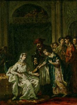 St Louis Giving Regency To Blanche Of Castille Artwork by Joseph Marie Vien