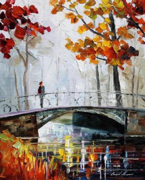On the bridge Artwork by Leonid Afremov