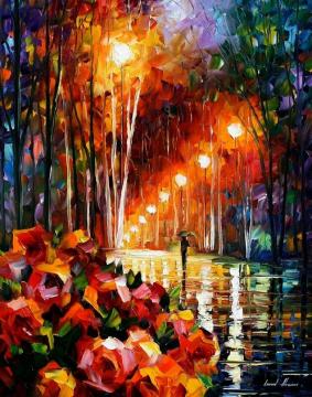 Park flowers Artwork by Leonid Afremov