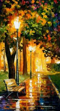 Park Lights Artwork by Leonid Afremov