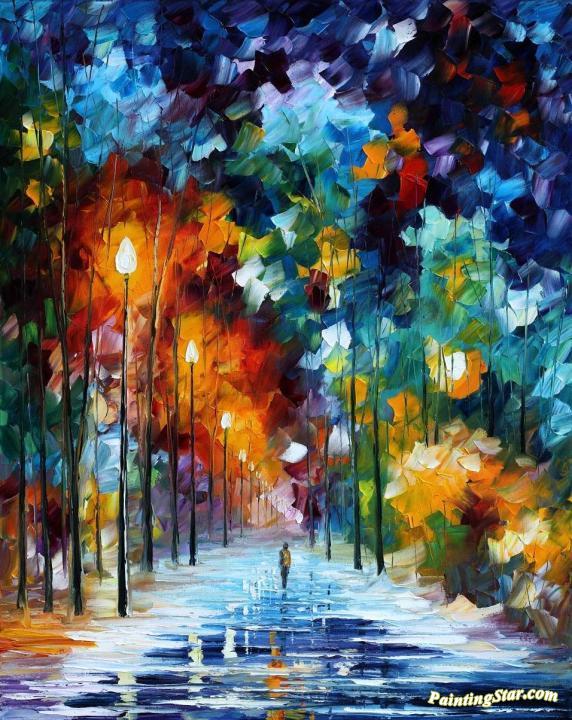 Romantic winter Artwork by Leonid Afremov