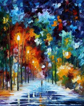 Romantic winter Artwork by Leonid Afremov