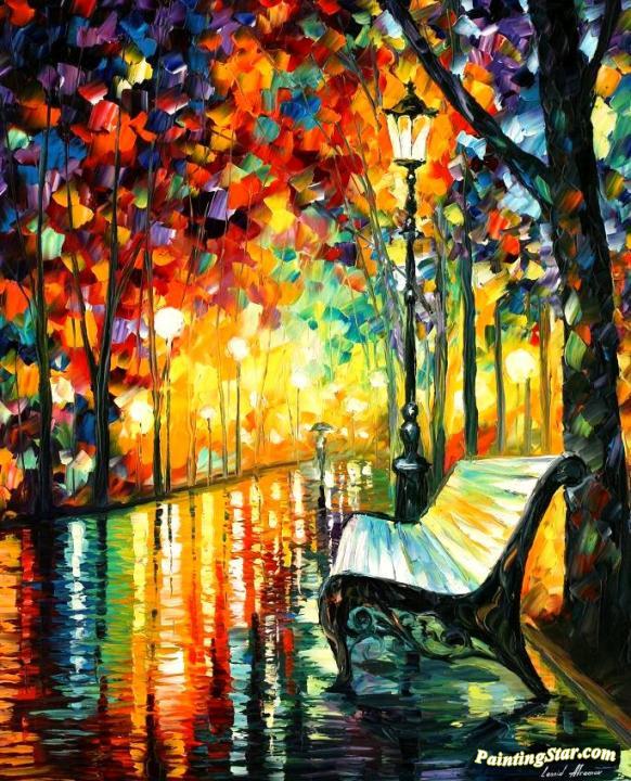 She left Artwork by Leonid Afremov