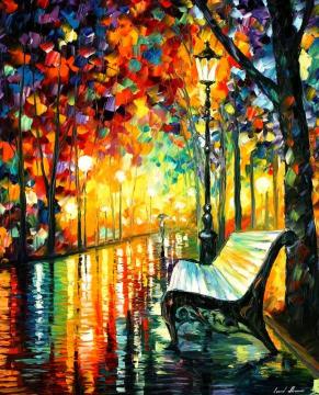She left Artwork by Leonid Afremov
