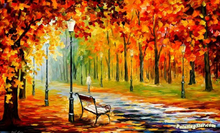 Silence Of The Fall Artwork by Leonid Afremov