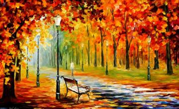 Silence Of The Fall Artwork by Leonid Afremov