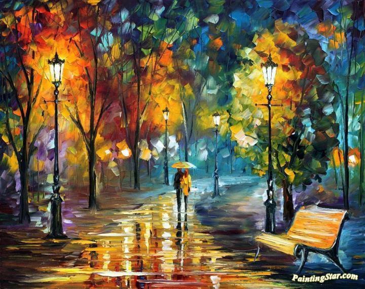 Soul Of The Rain Artwork by Leonid Afremov
