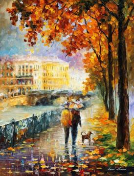 Strolling with my friends Artwork by Leonid Afremov