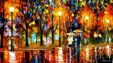 Sudden sparks Artwork by Leonid Afremov